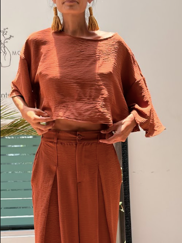 Blusa Aire Terracota